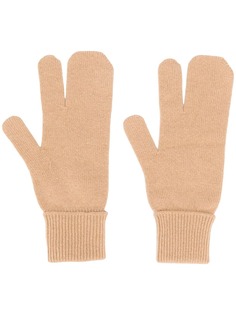 Maison Margiela перчатки с манжетами в рубчик