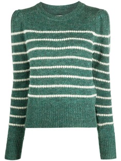 Isabel Marant Étoile полосатый джемпер с пышными рукавами