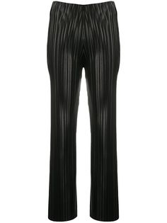 Nanushka брюки прямого кроя со складками