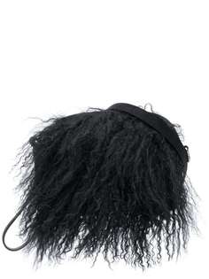 P.A.R.O.S.H. клатч с меховой отделкой