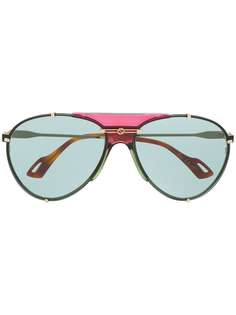 Gucci Eyewear солнцезащитные очки-авиаторы с логотипом Interlocking G
