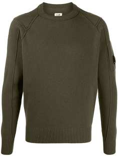 C.P. Company джемпер с круглым вырезом и линзой на рукаве