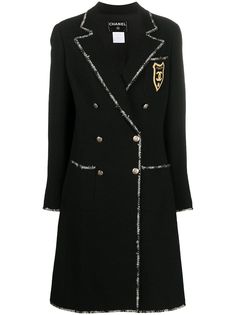 Chanel Pre-Owned двубортное пальто длины миди 2005-го года