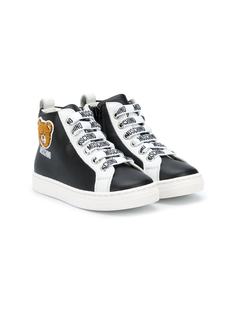 Moschino Kids высокие кеды с нашивкой Teddy Bear