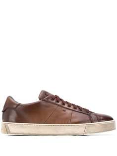 Santoni кеды с выцветшим эффектом