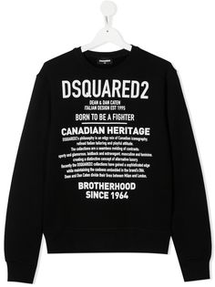 Dsquared2 Kids толстовка с круглым вырезом и логотипом