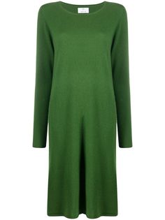 Allude платье миди с длинными рукавами