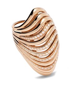 Mattia Cielo кольцо Oceano из розового золота с бриллиантами