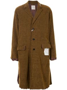 Maison Mihara Yasuhiro однобортное пальто