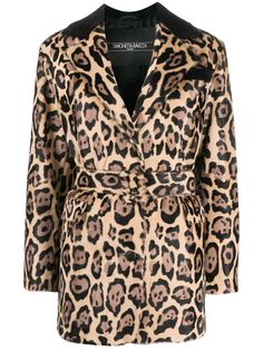 Simonetta Ravizza пальто Francy с леопардовым принтом и поясом
