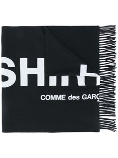 Comme Des Garçons Shirt шарф вязки интарсия с логотипом