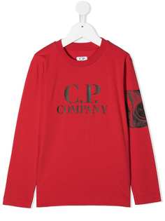 C.P. Company Kids топ с длинными рукавами и логотипом