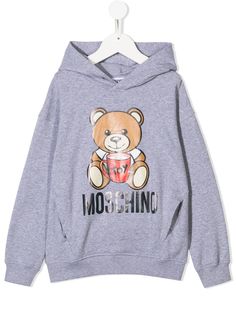 Moschino Kids худи Teddy Bear с логотипом