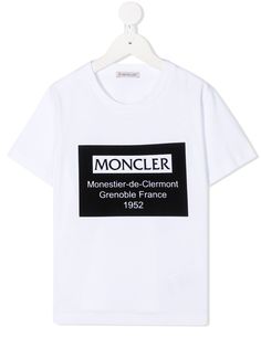 Moncler Enfant футболка с логотипом