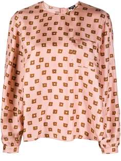 Aspesi блузка с геометричным принтом