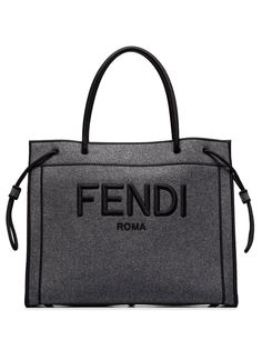 Fendi сумка-тоут с вышитым логотипом