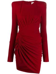 Alexandre Vauthier платье мини асимметричного кроя со сборками