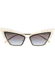 Dolce & Gabbana Eyewear солнцезащитные очки в оправе кошачий глаз