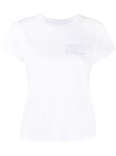 Helmut Lang футболка с вышитым логотипом