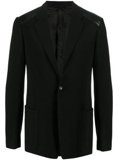 Versace Pre-Owned однобортный пиджак со вставками