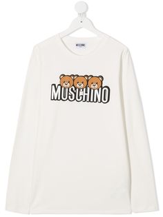 Moschino Kids топ Teddy Bear с логотипом