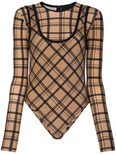 MARKOO боди с круглым вырезом и принтом