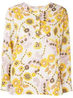 A.P.C. блузка с цветочным принтом