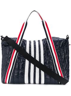 Thom Browne стеганая спортивная сумка с полосками 4-Bar