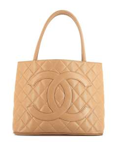 Chanel Pre-Owned стеганая сумка-тоут Medallion