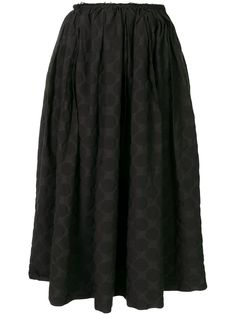 Black Comme Des Garçons юбка с завышенной талией и узором в горох