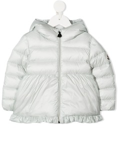 Moncler Kids стеганое пальто А-силуэта