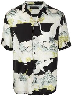 AllSaints рубашка Soaring с короткими рукавами