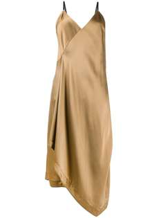 Helmut Lang платье-комбинация асимметричного кроя