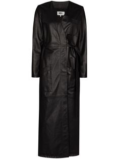 MM6 Maison Margiela пальто с запахом