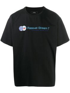 PACCBET футболка свободного кроя с надписью Рассвет