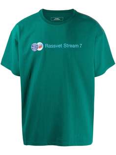 PACCBET футболка свободного кроя с надписью Рассвет