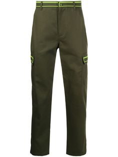 Valentino брюки карго с контрастной отделкой
