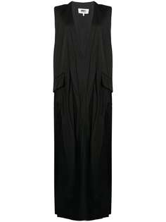 MM6 Maison Margiela платье-трапеция без рукавов с V-образным вырезом