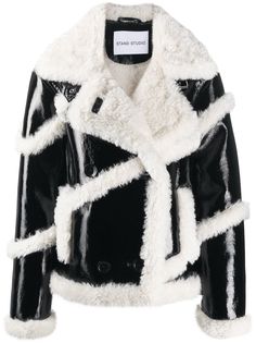 STAND STUDIO куртка оверсайз с контрастной отделкой