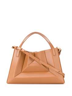 Mlouye geometric leather shoulder bag