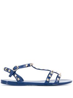 Valentino Garavani сандалии Rockstud на плоской подошве
