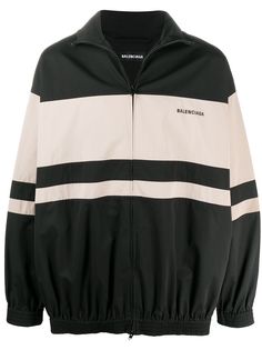 Balenciaga полосатая куртка на молнии