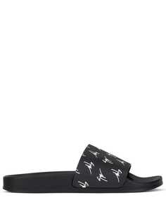 Giuseppe Zanotti шлепанцы с логотипом