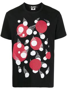 Black Comme Des Garçons футболка с графичным принтом