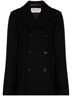 Saint Laurent двубортный бушлат