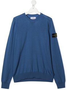 Stone Island Junior джемпер с нашивкой