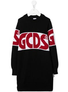 Gcds Kids платье-джемпер вязки интарсия