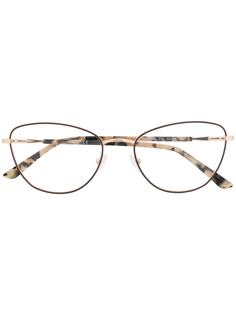 Calvin Klein очки в оправе кошачий глаз черепаховой расцветки