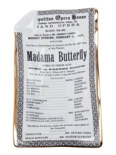 Fornasetti пепельница Madama Butterfly