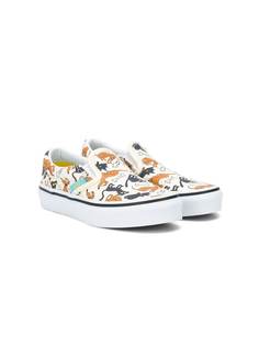 Vans Kids слипоны с узором